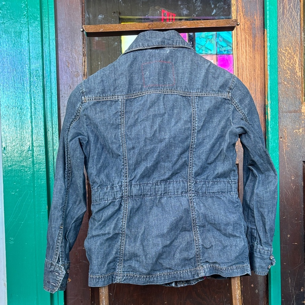 Denim Utility Jacket with Multiple Pockets - image 2